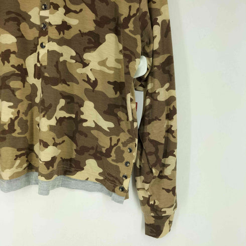 WISH FOREVER カモフラージュレイヤードヘンリーネック レディース JPN:L