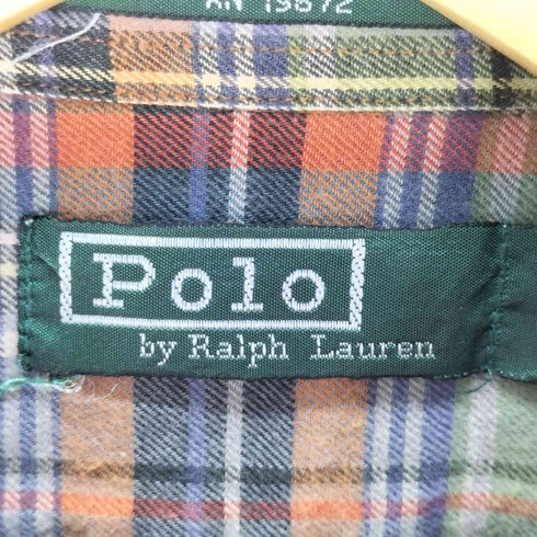 ポロバイラルフローレン Polo by RALPH LAUREN ボタンダウン コットン チェックシャツ レディース UK:16