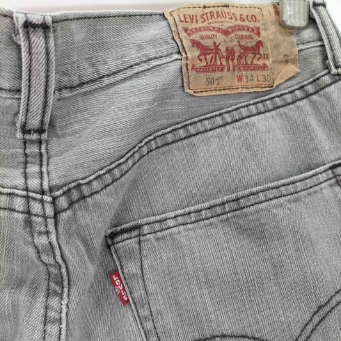 リーバイス Levis 501 ボタンフライ ボタン裏4384 ストレート デニム メンズ W34/L30