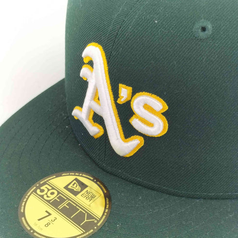 ニューエラ NEW ERA A's 刺繍 6パネルベースボールキャップ メンズ 7 3/8 58.7cm