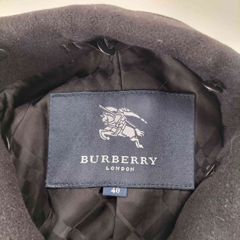 バーバリーロンドン BURBERRY LONDON WOOL&ANGOLA アンゴラ混ウールステンカラーコート レディース 40