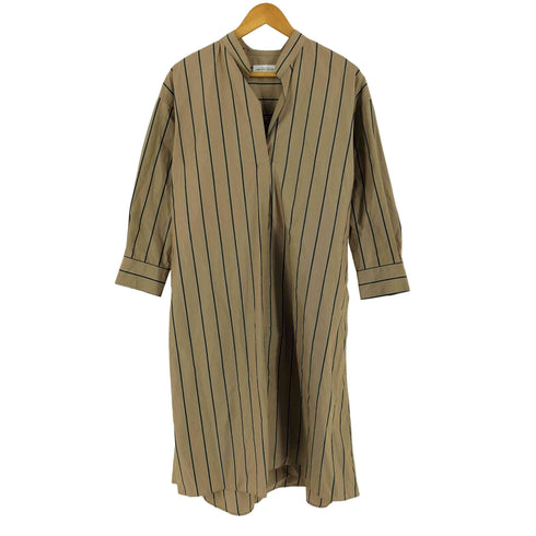 ユナイテッドアローズグリーンレーベルリラクシング UNITED ARROWS green label relaxing コットン ストライプ シャツワンピース レディース