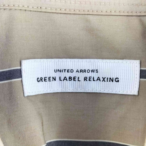 ユナイテッドアローズグリーンレーベルリラクシング UNITED ARROWS green label relaxing コットン ストライプ シャツワンピース レディース