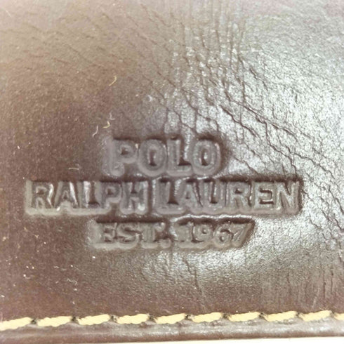 ラルフローレン RALPH LAUREN ネーム型押し レザーキーケース レディース
