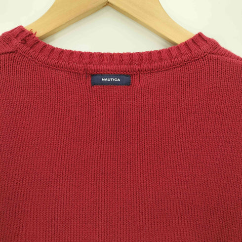 ノーティカ NAUTICA マルチボーダー コットン クルーネックニット メンズ import:L