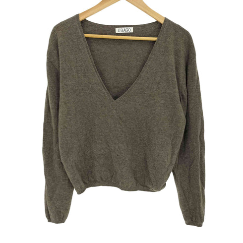 URAGO Yak wool V-neck knit レディース FREE