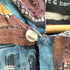 クラフトアンドバロー Croft&Barrow 90S OLD SILK 100% 絹 シルク 幾何学模様 アート シャツ メンズ import:XL