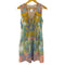 エミリオプッチ EMILIO PUCCI 総柄 シルク ギャザー ノースリーブ ワンピ-ス レディース US:8