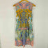 エミリオプッチ EMILIO PUCCI 総柄 シルク ギャザー ノースリーブ ワンピ-ス レディース US:8