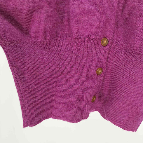 ヴィヴィアンウエストウッドレッドレーベル Vivienne Westwood RED LABEL オーブ刺繍 丸襟 ウール カーディガン レディース import:L
