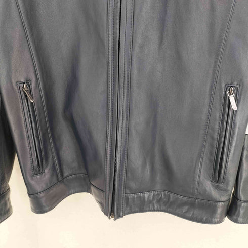 ラムレザー シングルライダースジャケット メンズ