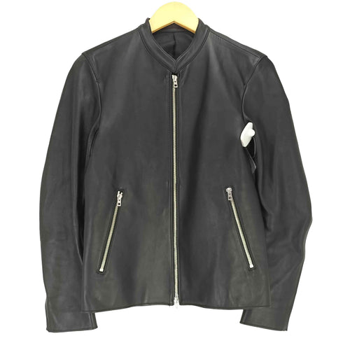 リドム LIDnM ラムレザー シングルライダースジャケット メンズ JPN:M