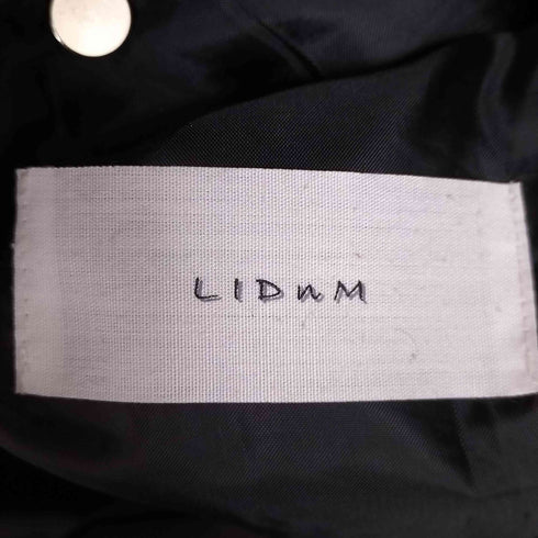 リドム LIDnM ラムレザー シングルライダースジャケット メンズ JPN:M