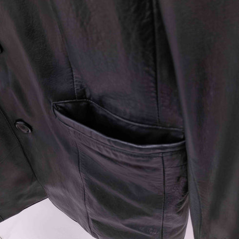 North wind 羊革 ラムレザー LEATHER レザーテーラードジャケット メンズ import:L