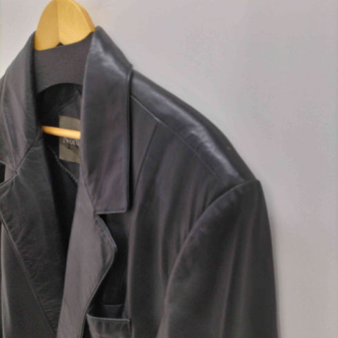 North wind 羊革 ラムレザー LEATHER レザーテーラードジャケット メンズ import:L