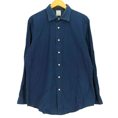 ブルックスブラザーズ BROOKS BROTHERS REGENT 襟裏地チェック コットン L/S シャツ メンズ import:L
