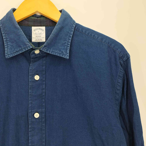 ブルックスブラザーズ BROOKS BROTHERS REGENT 襟裏地チェック コットン L/S シャツ メンズ import:L