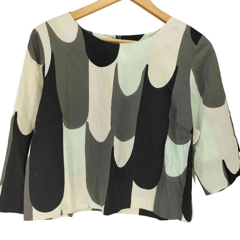 マリメッコ marimekko RITARI リタリ 七分袖 ブラウス レディース JPN:40