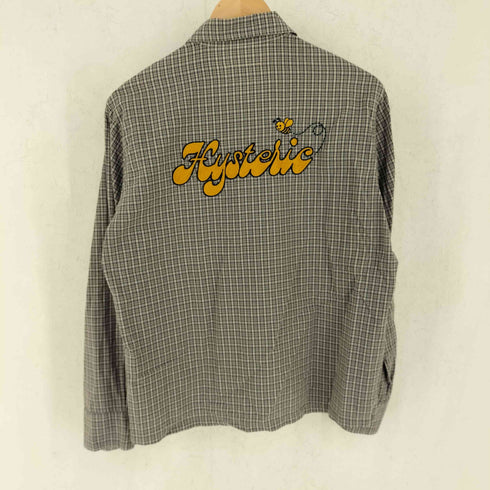 ヒステリックグラマー HYSTERIC GLAMOUR BEE刺繍 ロールアップシャツ レディース FREE