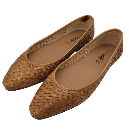 HOSIS VERA PELLE メッシュレザー フラットシューズ パンプス レディース JPN:37