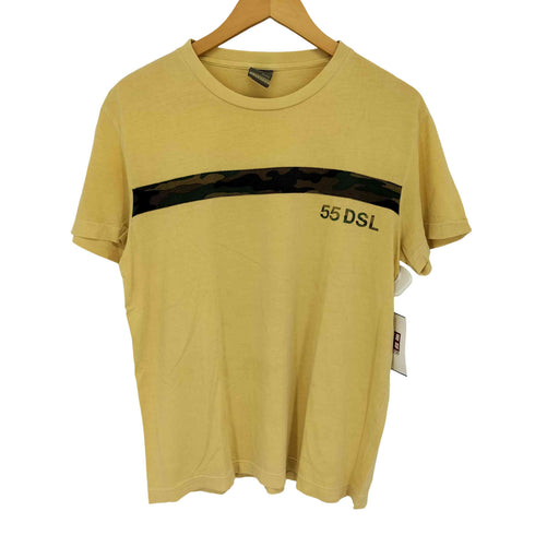 フィフティーファイブディーエスエル 55DSL カモフラ クルーネックTシャツ メンズ import:S