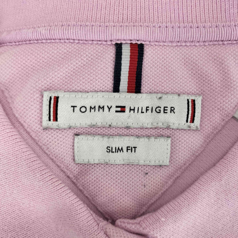 トミーヒルフィガー TOMMY HILFIGER SLIM FIT 刺繍ロゴ ポロシャツ レディース XS