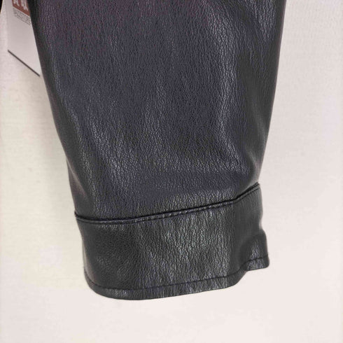 ザラ ZARA フェイクレザーボンバージャケット レディース import:L