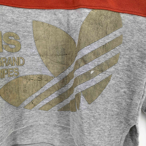 アディダス adidas 80-90S デサント製 ハイネックスウェット プルオーバー メンズ S-M