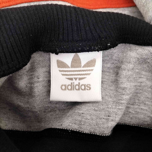 アディダス adidas 80-90S デサント製 ハイネックスウェット プルオーバー メンズ S-M