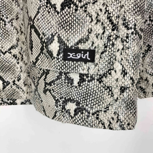 エックスガール X-girl FAUX LEATHER CHINA JACKET フェイクレザー チャイナジャケット レディース 2