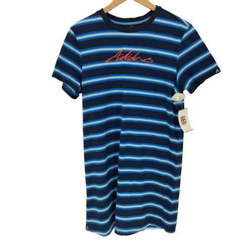 アディダス adidas ボーダー クルーネック S/S Tシャツ メンズ import:S