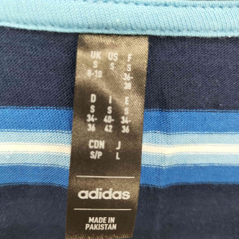 アディダス adidas ボーダー クルーネック S/S Tシャツ メンズ import:S