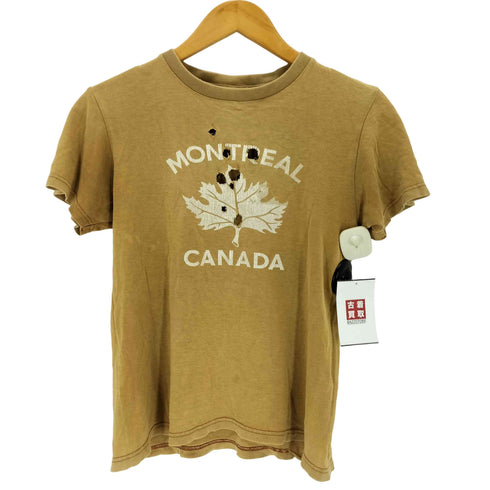 N NUMBER 01S TIME期 MONTREAL CANADA T-SHIRT モントリオール カナダ プリント 半袖Tシャツ レディース 1
