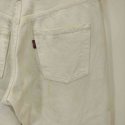 リーバイス Levis 501ボタンフライ ホワイト ダメージ加工 デニム パンツ レディース W25 L32