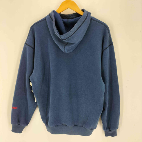 アディダス adidas 80-90S デサント製 トレフォイルロ刺繍パーカー メンズ M-L