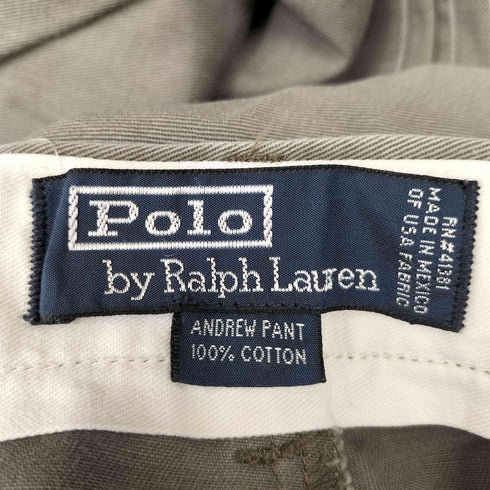 ポロバイラルフローレン Polo by RALPH LAUREN 90S USA FABRIC メキシコ製 ANDREW PANT 2タック チノパンツ ポロチノ メンズ 34/29