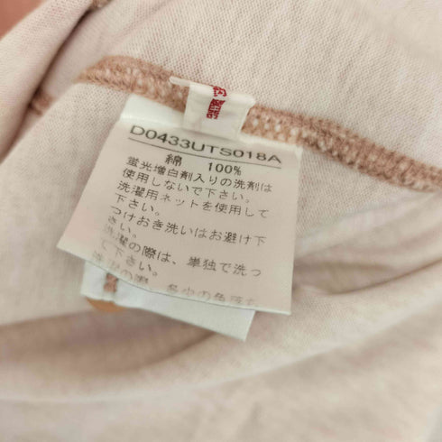 パパス papas ロゴプリント ヘンリーネック Tシャツ メンズ JPN:M