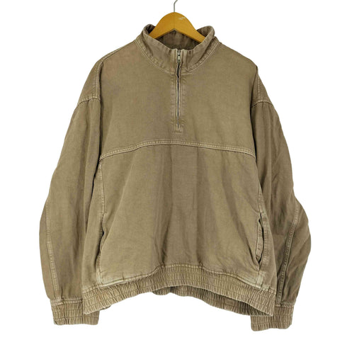 ザラ ZARA QUARTER ZIP DENIM SWEATSHIRT クォータージップデニムスウェットシャツ メンズ us xl
