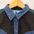 P.S. & Rhinestones 配色切替 ウエスタンデニムシャツ レディース import:M