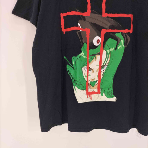 ジュンイナガワ JUN INAGAWA アーティスト コラボ プリント Tシャツ メンズ import:XL