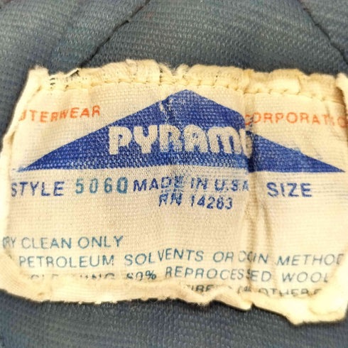 PYRAMID USA製 フーデッド ワッペン スタジャン メンズ