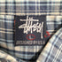 ステューシー Stussy 90S 紺タグ OLD チェック柄 ショートスリーブ BDシャツ メンズ import:L