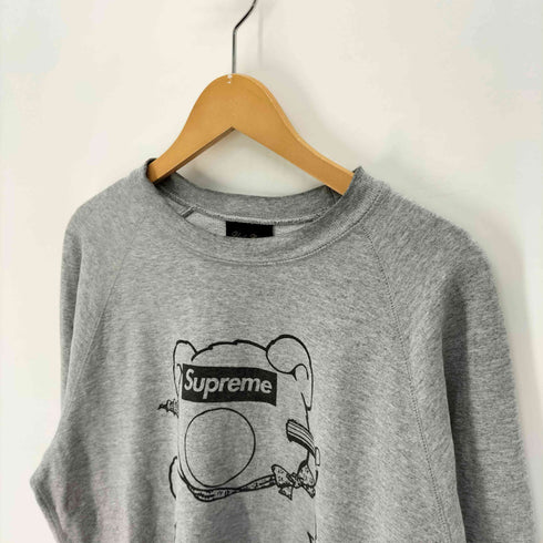 シュプリーム Supreme 15SS Bear Box Logo Crewneck ベアーボックスロゴ クルーネック メンズ import:M