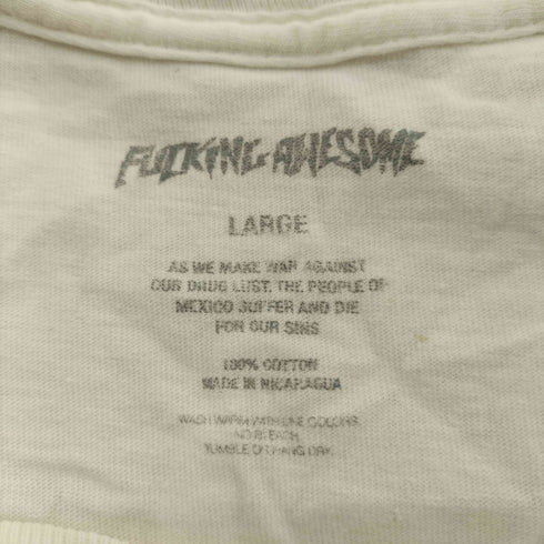 ファッキンオーサム FUCKING AWESOME フォト ロゴ プリント Tシャツ メンズ import:L