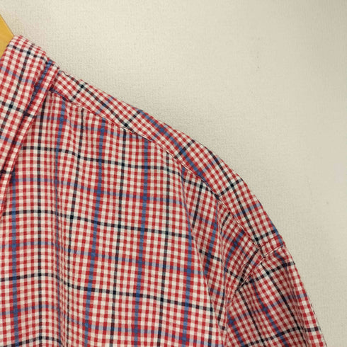 エディーバウアー Eddie Bauer 90s‐00s チェック柄 シアサッカー 半袖シャツ メンズ import:XL