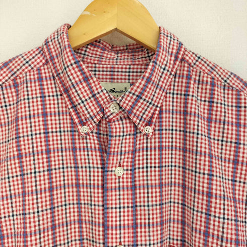 エディーバウアー Eddie Bauer 90s‐00s チェック柄 シアサッカー 半袖シャツ メンズ import:XL