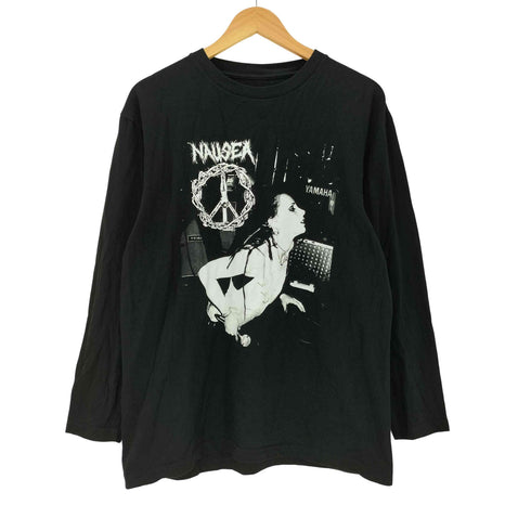 Amy嬢 Live Shot バンド 長袖 Tシャツ クラフト パンク L/S カットソー ブラック メンズ