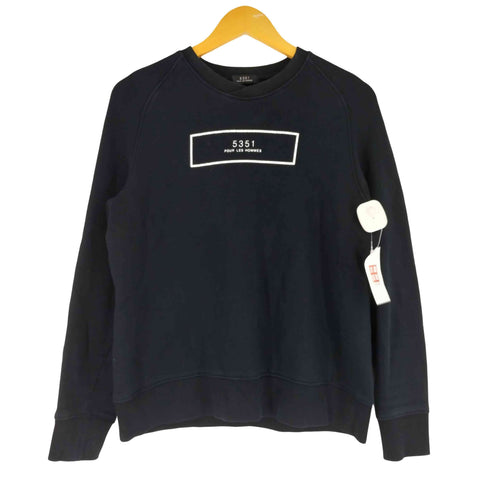 ゴーサンゴーイチプールオム 5351 POUR LES HOMMES ロゴデザインプリントロングスリーブ スウェット メンズ JPN:46