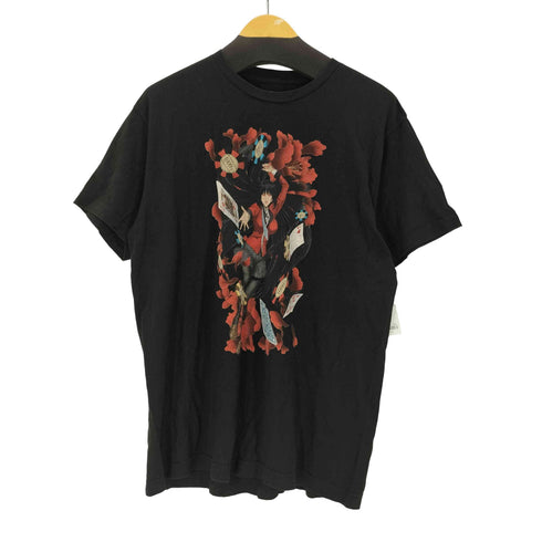 学園 アニメ 少女 トランプ プリント Tシャツ メンズ import:L