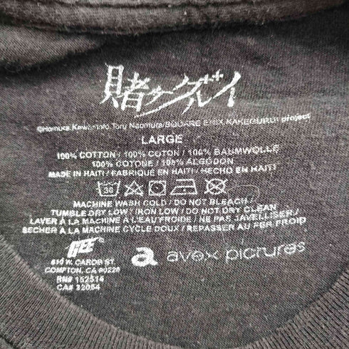 学園 アニメ 少女 トランプ プリント Tシャツ メンズ import:L